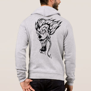 T-shirts Bella de mau masculino+Cheio de Canvas-Zip Hoodie
