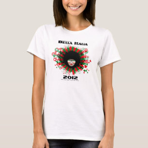 T-shirts Bella Italia 2012 com manga longa Tee com nomes na