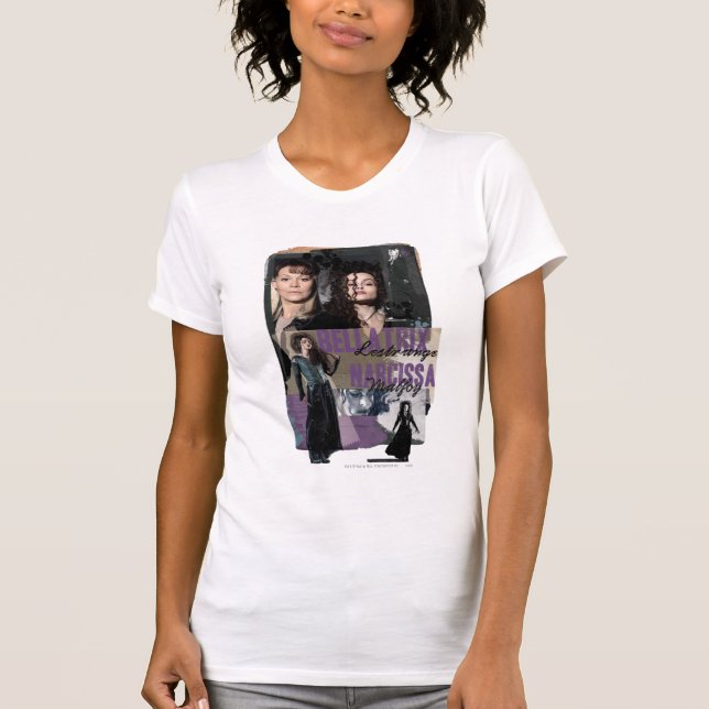 T-shirts Bellatrix Lestrange e Narcissa Malfoy (Frente)