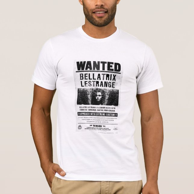 T-shirts Bellatrix - Poster Procurado (Frente)