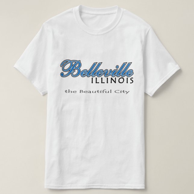 T-shirts Belleville, Illinois (Frente do Design)