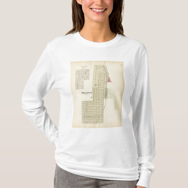 T-shirts Bellevue e La Platte, Nebraska (Frente)