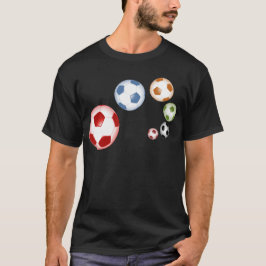 T-shirts Belo conjunto de bolas de futebol