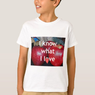 T-shirts Belo Design de citação de texto da Apple