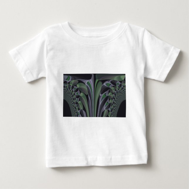 T-shirts Belo Design de Textura de Aurora Verde (Frente)