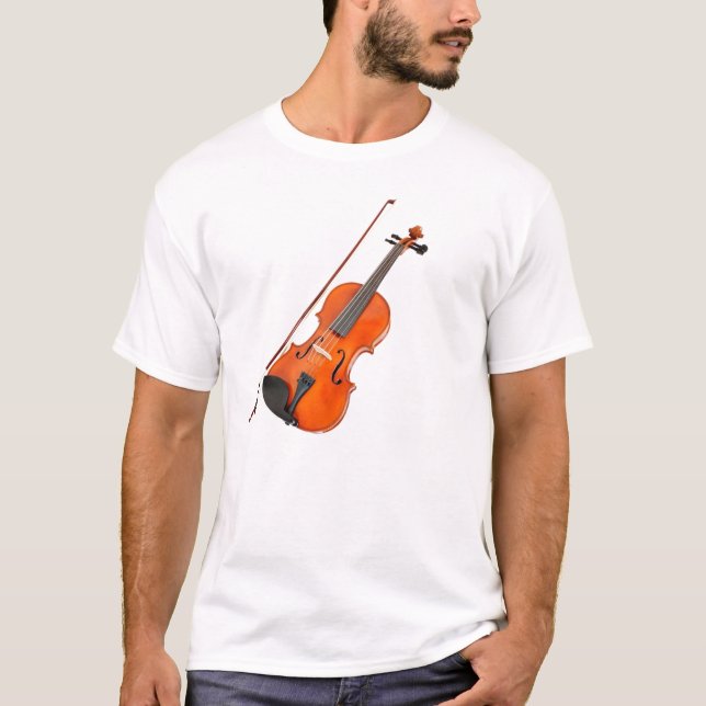T-shirts Belo Instrumento Musical Viola (Frente)