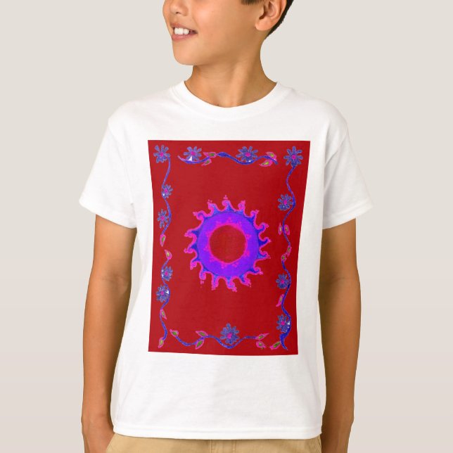 T-shirts Belo Motif Mehndi Art Design (Frente)