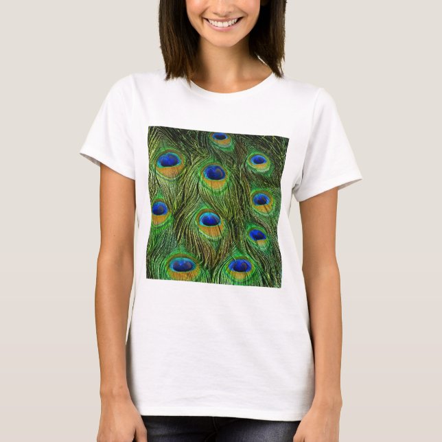 T-shirts Belo Penas de Peacock (Frente)