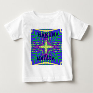 T-shirts Belo Trabalho de arte de Hakuna Matata Kanga Tropi