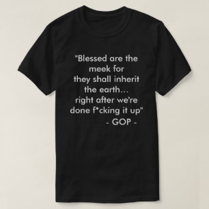 T-shirts Bem-aventurados os Mansos - #CoisasQueJesusNuncaDi