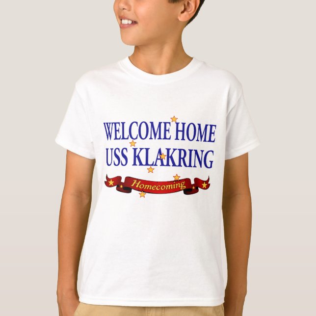 T-shirts Bem-vindo ao Home USS Klakring (Frente)