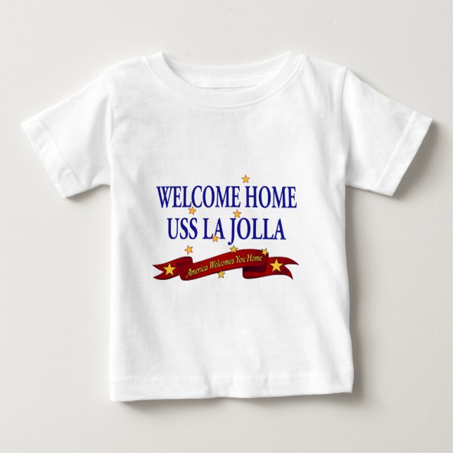 T-shirts Bem-vindo ao lar USS La Jolla (Frente)