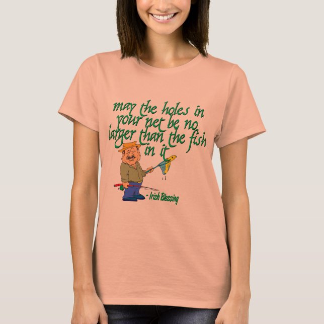 T-shirts Bênção da Pesca Irlandesa (Frente)