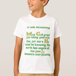 T-shirts Bênção Irlandesa para Longa Vida