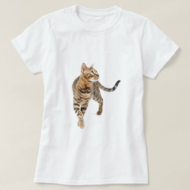 T-shirts Bengala Cat (Frente do Design)