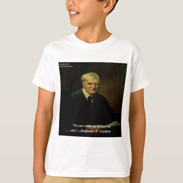 T-shirts Benjamin Cardozo "Quem Nós Somos" Citação (Frente)
