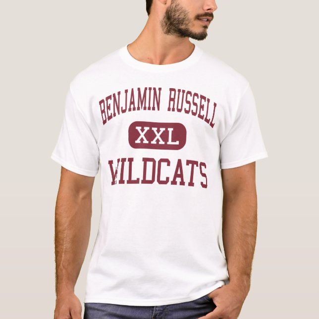 T-shirts Benjamin Russell - Wildcats - cidade de Alexander (Frente)