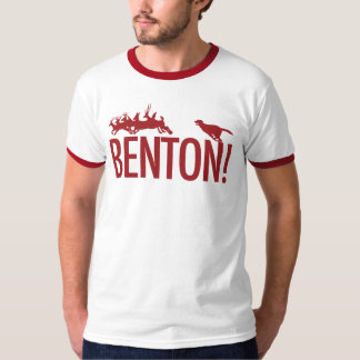 T-shirts Benton! o cão que persegue cervos no parque de