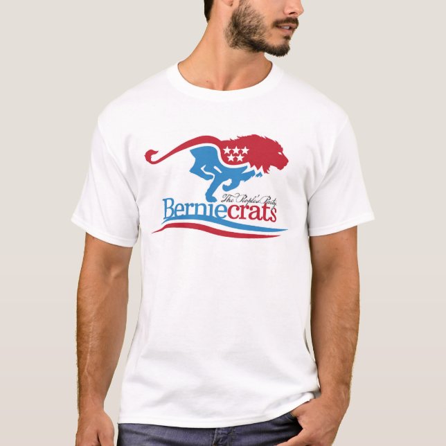 T-shirts Berniecrats - T do logotipo (Frente)