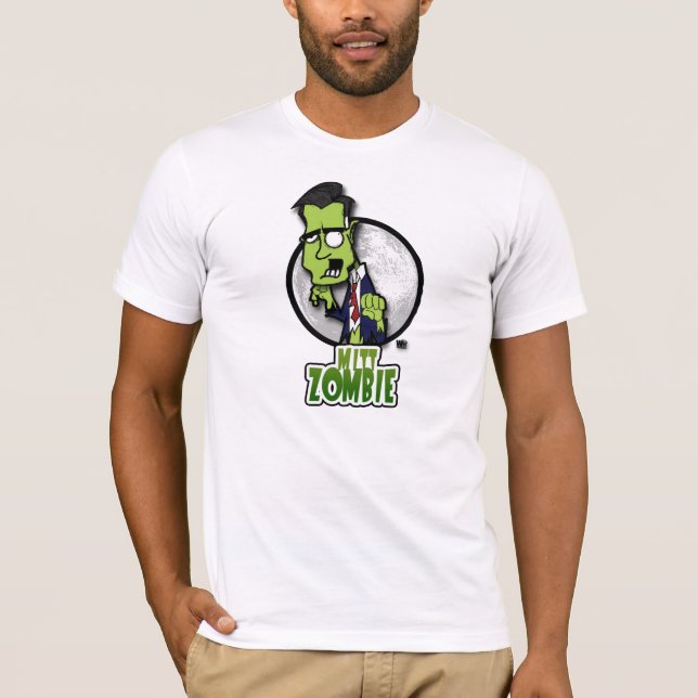 T-shirts Beware do zombi da luva! (Frente)