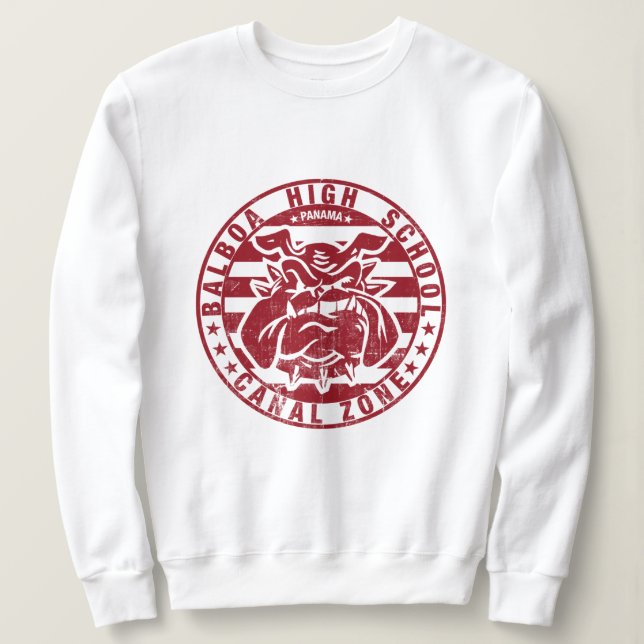 T-shirts BHS Bulldog (curtidos - vermelhos) (Frente do Design)