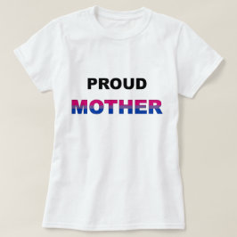 T-shirts Bi orgulhoso LGBT da mãe