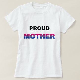 T-shirts Bi orgulhoso LGBT da mãe