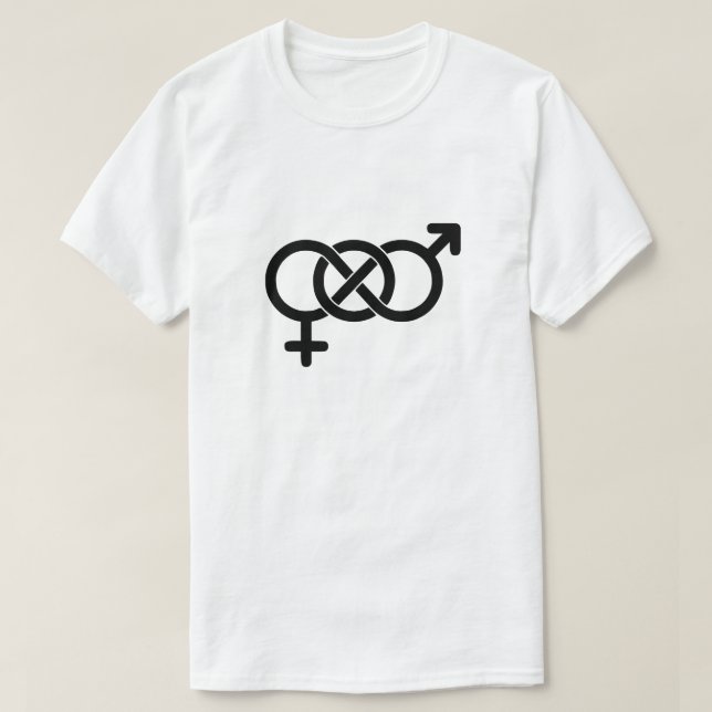 T-shirts Bi Pride LGBTQ (Frente do Design)