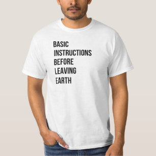 T-shirts BÍBLIA: Instruções básicas antes de deixar a t