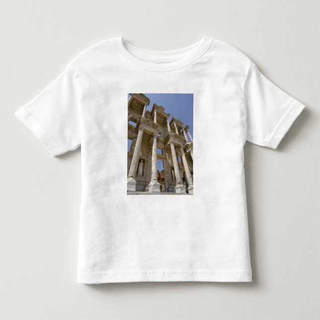 T-shirts Biblioteca de Celsus, construída em 114-117 d.C. (Frente)