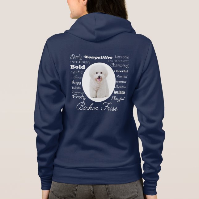 T-shirts Bichon Traits Hoodie (Verso)