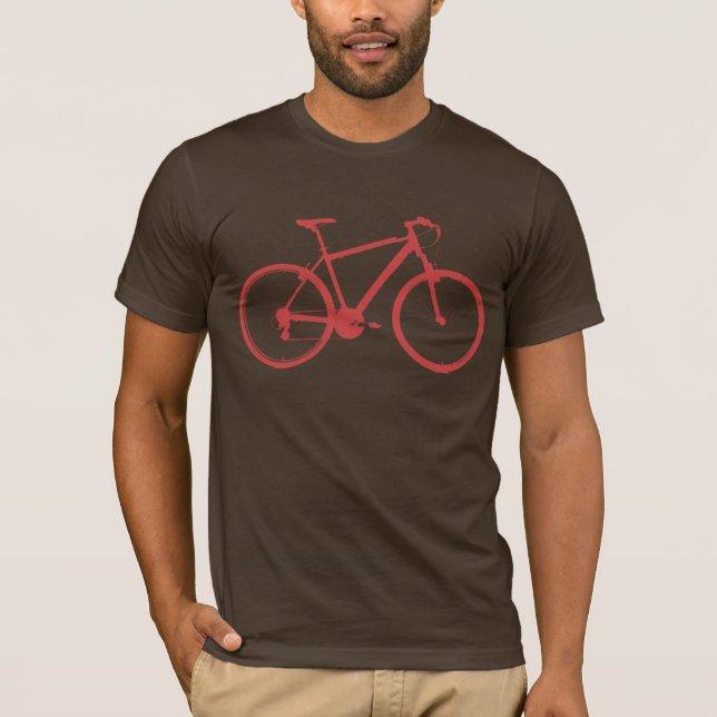 T-shirts bicicleta avermelhada/ciclismo de bicicleta gráfic (Frente)