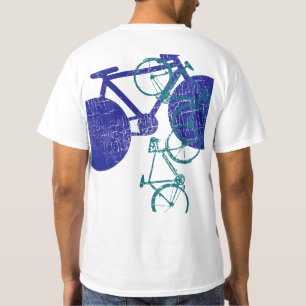 T-shirts bicicleta azul