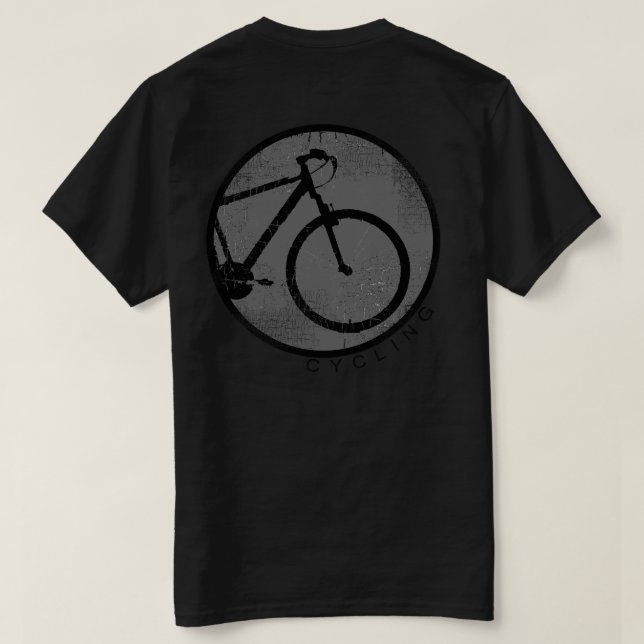 T-shirts bicicleta, bicicleta, ciclismo (Verso do Design)