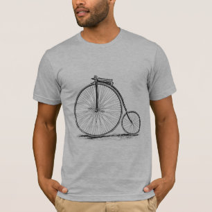 T-shirts Bicicleta da Alto-Roda do vintage do Farthing da