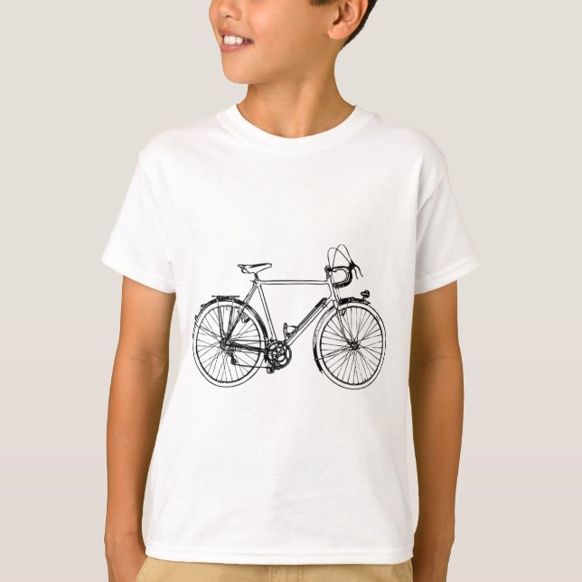 T-shirts Bicicleta do vintage (Frente)