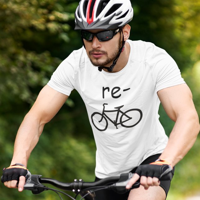 T-shirts Bicicleta Engraçada Reciclada (Criador carregado)