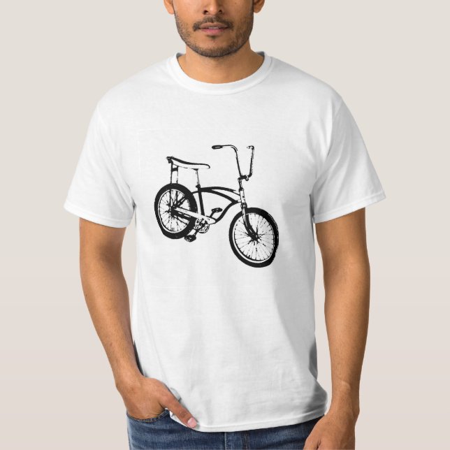 T-shirts Bicicleta retro - preto (Frente)