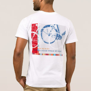 T-shirts bicicleta urbana e legal de arte gráfica inspirad