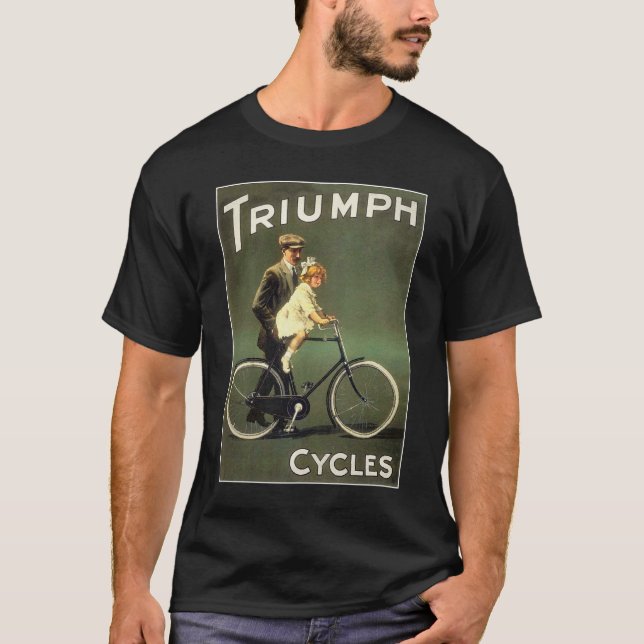 T-shirts Bicicleta Vintage Ad: Ciclos Triumph (Frente)