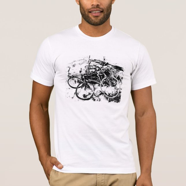 T-shirts bicicletas abandonadas (Frente)