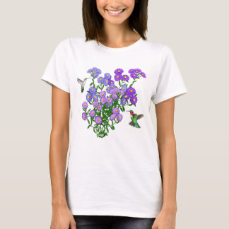 T-shirts Bicicletas em Flores Aster Senhoras Raglan Sweats