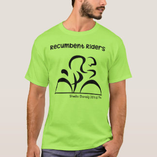 T-shirts Bicicletas Recumbent dos cavaleiros