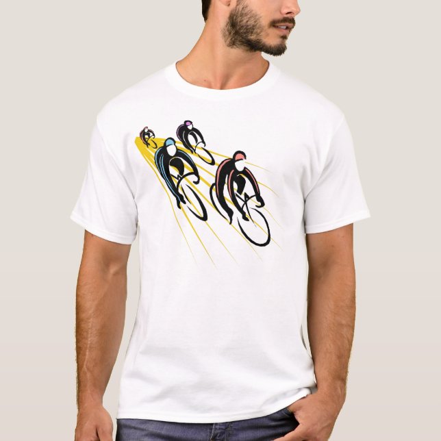 T-shirts bick, bicicleta, ciclo, bicicleta do impulso (Frente)