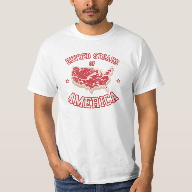 T-shirts Bifes unidos de América (Frente)