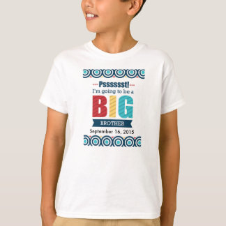 T-shirts Big brother/t-shirt novo do anúncio do bebê
