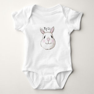 T-shirts Big Sister Cute Bunny Coelho