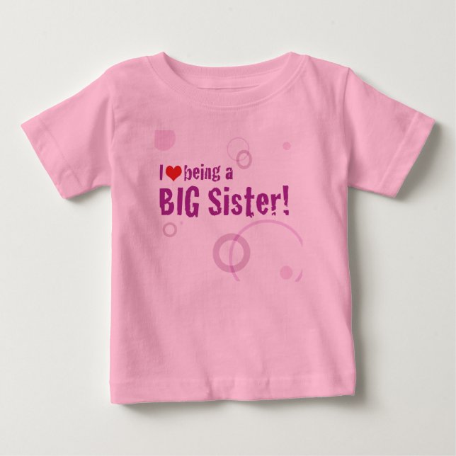 T-shirts Big Sister Long Sleeve (Frente)