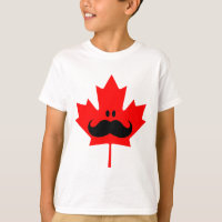 Bigode de Canadá - um bigode no bordo vermelho