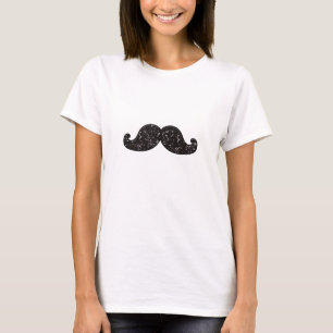T-SHIRTS BIGODE DO BRILHO DO PRETO DO DIVERTIMENTO
